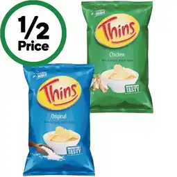 Woolworths Thins chips offer