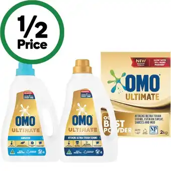 Woolworths Omo ultimate laundry liquid  or powder offer