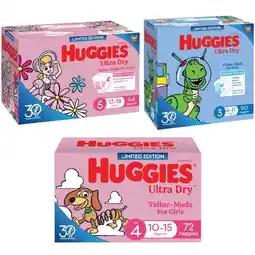 Woolworths Huggies Ultra Dry Nappies Pk 60-90 offer