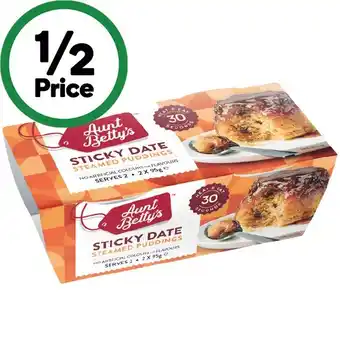 Woolworths Aunt betty’s pudding offer