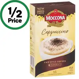 Woolworths Moccona Coffee Sachets Pk 8-10 offer