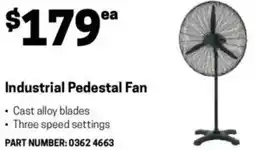 Blackwoods Industrial Pedestal Fan offer