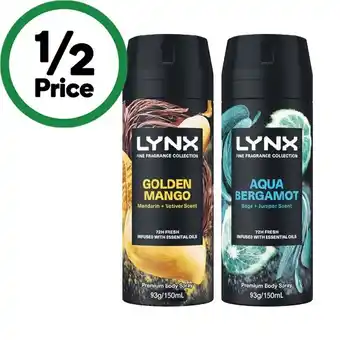 Woolworths Lynx Premium Body Spray 150ml offer