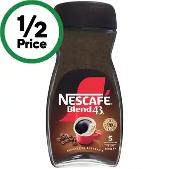 Woolworths Nescafe Blend 43 Coffee 300g offer