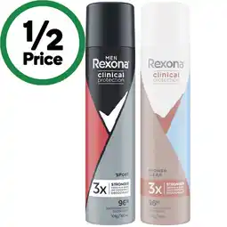 Woolworths Rexona Clinical Protection Deodorant 180ml offer