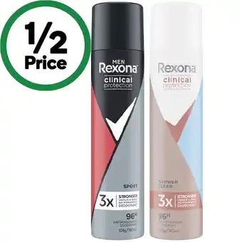 Woolworths Rexona Clinical Protection Deodorant 180ml offer