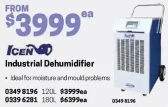 Blackwoods Industrial Dehumidifier offer