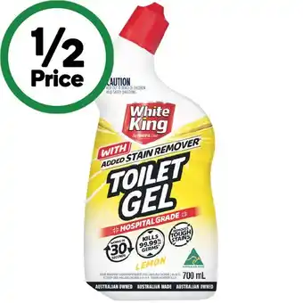 Woolworths White King Stain Remover Toilet Gel 700ml offer