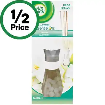 Woolworths Airwick Essential Oils Reed Diffuser 50ml or Essential Oils Plug-In Diffuser 19-21ml offer