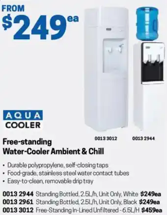 Blackwoods Free-standing Water-Cooler Ambient & Chill offer