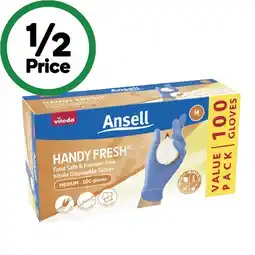 Woolworths Vileda ansell handy fresh gloves medium or large offer