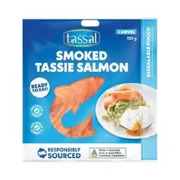 Woolworths Tassal Smoked Tassie Salmon 150g offer