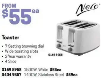 Blackwoods Toaster offer