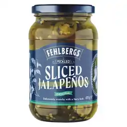 Woolworths Fehlbergs Jalapenos 470g offer