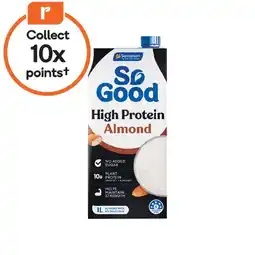 Woolworths So Good High Protein Oat or Almond Milk 1 Litre offer