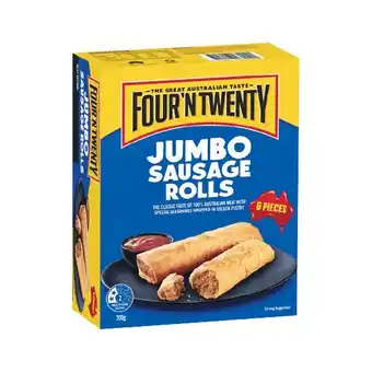 Woolworths Four’N Twenty Jumbo Sausage Rolls 700g Pk 6 – From the Freezer offer