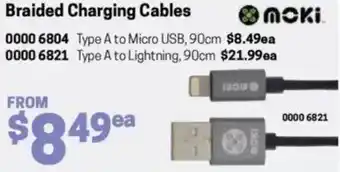 Blackwoods Braided Charging Cables offer