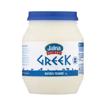 Woolworths Jalna Pot Set Greek Yoghurt 1 kg – From the Fridge offer