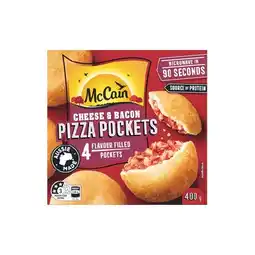 Woolworths McCain Pizza Pockets 400g Pk 4 offer