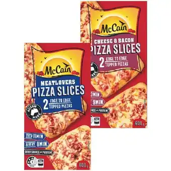 Woolworths McCain Pizza Slices 540-600g offer