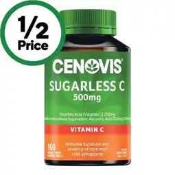 Woolworths Cenovis Sugarless 500mg Vitamin C Chewable Tablets Pk 160‡ offer