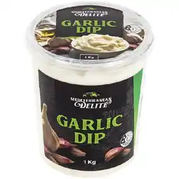 Woolworths Mediterranean Delite Garlic Dip 1 kg – From the Fridge offer