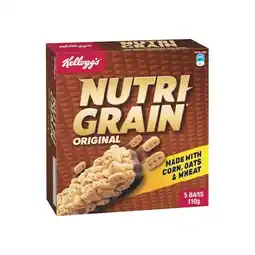 Woolworths Kellogg’s Nutri-Grain Bars 110g Pk 5 offer