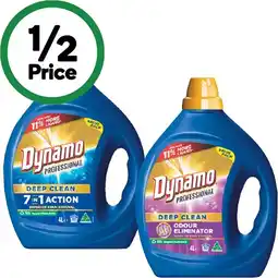 Woolworths Dynamo Professional Laundry Liquid 4 Litre offer