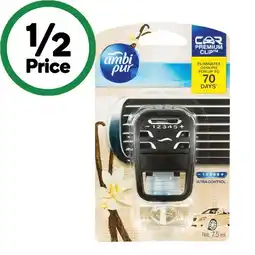 Woolworths Car Premium Clip Vanilla Voyager 7.5ml offer