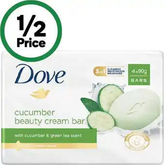 Woolworths Dove Soap Bars 90g Pk 4 offer