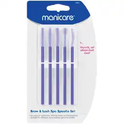 Woolworths Manicare Brow & Lash Spoolie 5 Piece Set offer