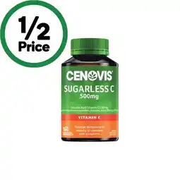 Woolworths Cenovis Sugarless 500mg Chewable Vitamin C Tablets Pk 160 offer