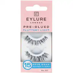 Woolworths Eylure Fluttery Light Pre-Glued Lashes No. 117 offer