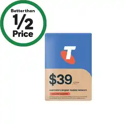 Woolworths Telstra $39 Starter Pack‡ offer