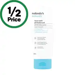 Woolworths Nobody’s nobody face wash ph balanced offer