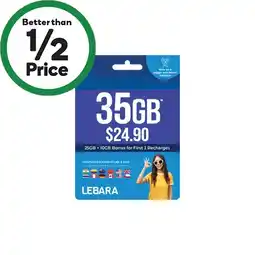 Woolworths Lebara $24.90 Starter Pack≈ offer