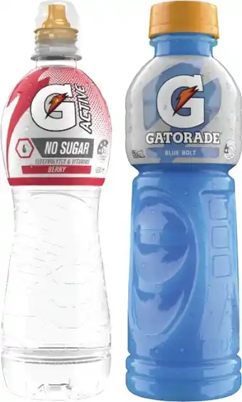 Coles Gatorade sports drink or g active water offer