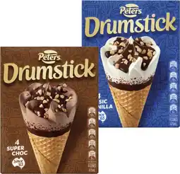 Coles Peters Drumstick 4 Pack-6 Pack 475mL-490mL offer