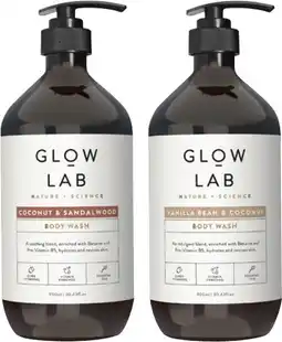 Coles Glow Lab Body Wash 900mL offer