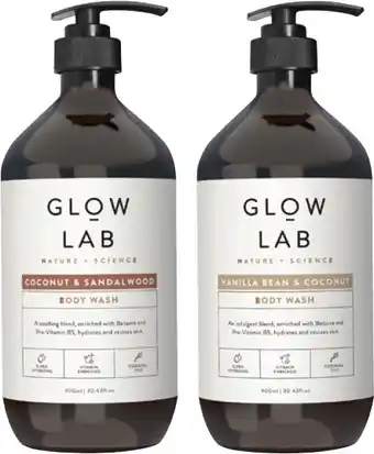 Coles Glow Lab Body Wash 900mL offer