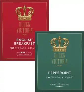 Coles Queen Victoria Tea Bags 100 Pack offer