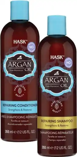 Coles Hask Shampoo or Conditioner 355mL offer