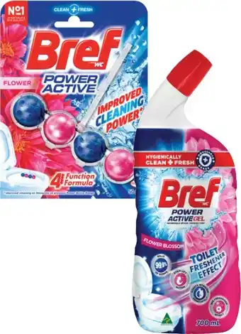 Coles Bref Liquid 600mL-700mL or In The Bowl Toilet Cleaner 42g-50g offer