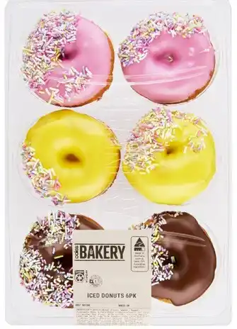 Coles Coles Bakery Iced Donuts 6 Pack offer