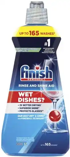 Coles Finish Rinse & Shine Aid 500mL offer