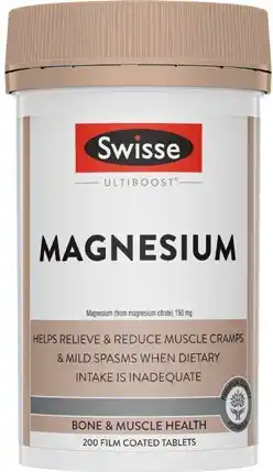 Coles Swisse Ultiboost Magnesium Tablets 200 Pack^ offer