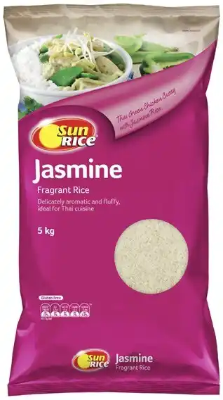 Coles Sunrice Jasmine Rice 5kg offer