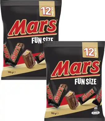 Coles Mars Chocolate Fun Size 132g-192g or Skittles Fun Size 180g offer