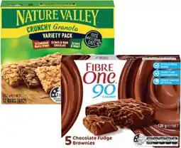 Coles Fibre One Bars or Snacks 100g-120g or Nature Valley Crunchy Bars 252g offer