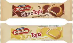 Coles McVities Digestives Tops Biscuits 100g offer